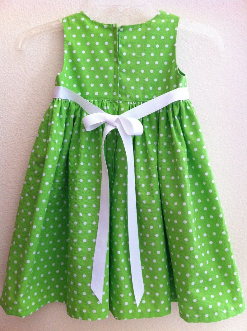 Matching Polka Dot Dresses for Child and American Girl or Etsy