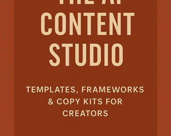AI Content Studio: 100+ Prompts & Templates (PDF)