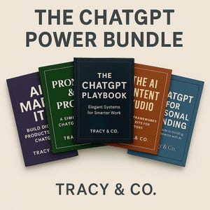 The ChatGPT Power Bundle | 5 eBooks to Create Faster, Earn Smarter & Build an AI-Powered Business