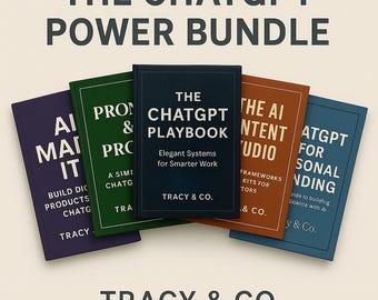 Das ChatGPT Power Bundle | 5 eBooks für schnellere Kreativität, smartere verdienen & ein KI-basiertes Geschäft aufbauen