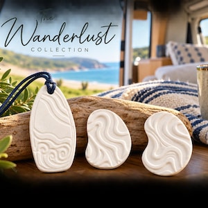 Campervan Essential Oil Diffuser Set, Handmade Clay Hanging Aroma Stone, Scent Pebbles, Motorhome Air Freshener, Van life Accessory