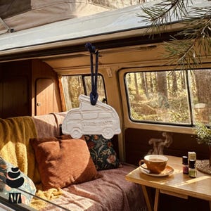 Personalised Clay Campervan Diffuser – Van Life Essential Oil Stone Set