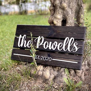 Custom Wood Sign | Personalized Family Name Sign | Last Name Pallet Sign | Wedding Gift | Home Wall Decor | Anniversary Gift | Wall Decor