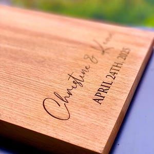 Personalized Cutting Board | Custom Wedding Gift | Engraved Kitchen Decor | Anniversary Gift | Rustic Serving Board | Engraved Cutting Board
