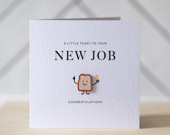 Herzlichen Glückwunsch zum neuen Job - ein kleiner Toast auf deinen neuen Job