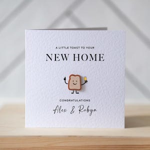 Personalised New Home Card with 3D Toast