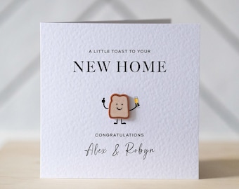 Personalised New Home Card with 3D Toast