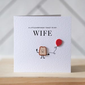 Personligt födelsedagskort till fru - En liten skål för din födelsedag