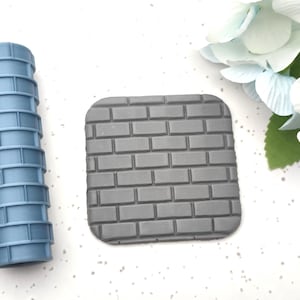 Brick Wall Texture Roller | Polymer Clay Texture Roller | Embossing Roller | Jewellery Tools | Clay Tools