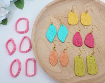 Organic Shape Clay Cutter | 5 Styles | Polymer Clay Cutters | Jewellery Tools | Earring Cutters | Clay Tools
