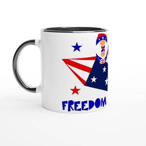 White 11oz Ceramic Mug with Color Inside