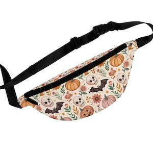 Halloween Fanny Pack: Pumpkin Skull Waist Bag - Spooky Festival Accessory