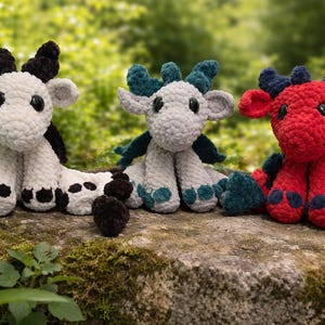 Crochet Mini Dragon Plush | Handmade Amigurumi Snuggle Toy