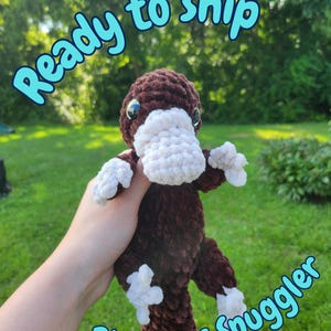 READY TO SHIP Crochet Platypus Snuggler Plush | Platypus plush | Platypus Amigurumi | Handmade gift |