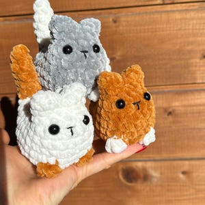 かぎ針編みパターン「猫」。縫う必要はありません。英語のデジタルPDFパターン。かぎ針編みの猫。あみぐるみ猫。ぬいぐるみ猫。ぬいぐるみ猫。ぽっちゃり猫。パン猫