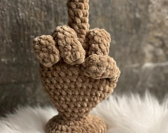 Flip, the Finger CROCHET PATTERN. English PDF chart. Plushies. Amigurumi finger. Stuffed toys