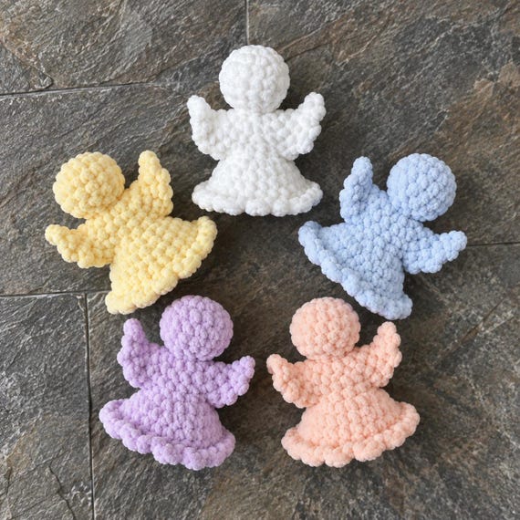 No-sew CROCHET Angel PATTERN. Amigurumi plush toy. English PDF tutorial. Baby shower plushies. Gift for her. Decor baby toy. Plushies.