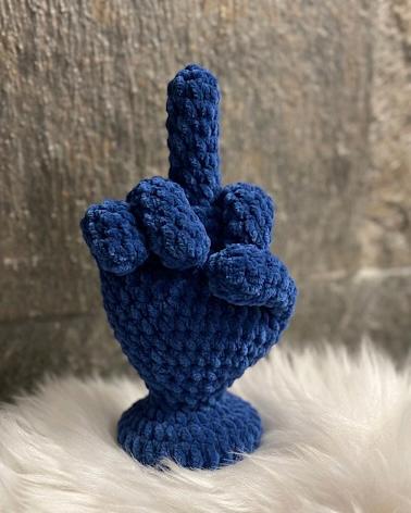 Middle Finger CROCHET PATTERN. English PDF Chart. Amigurumi Plush Toy ...