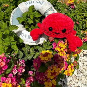 Keine nähen. HÄKELANLEITUNG &quot;&quot;Krabbe&quot;&quot;.&quot; Englische PDF-Häkelanleitung. Amigurumi Spielzeug. Kuscheltier. Gehäkeltes Spielzeug. Stofftier. Schwierigkeitsgrad: einfach
