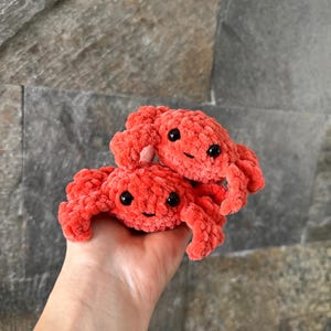CROCHET PATTERN &quot;Crab&quot;. English PDF instructions. Amigurumi crab. Plushie crab. Crochet crab. Stuffed animals. Gift for child
