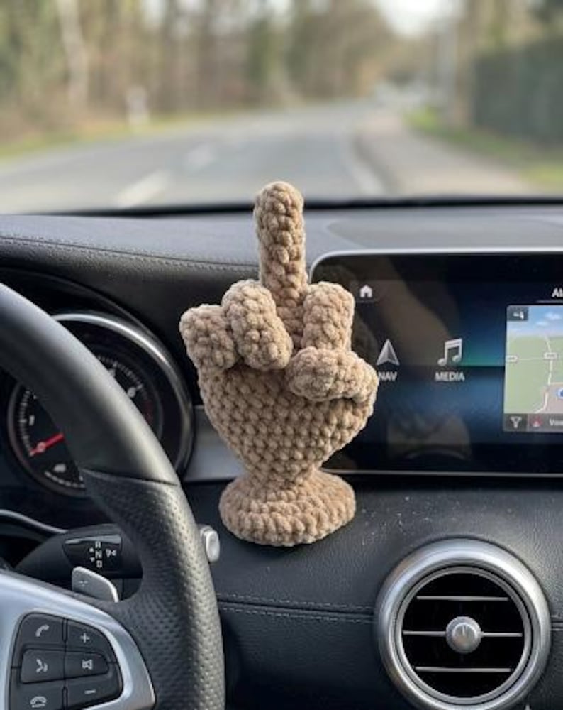 Middle Finger Pattern Pink Middle Finger CROCHET PATTERN. English PDF Chart. Amigurumi Plush Toy ...