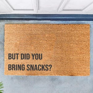 Funny Snack Doormat: Natural Coir Welcome Mat
