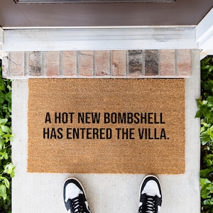 Bombshell Villa Doormat | Funny Reality TV Summer House Welcome Mat