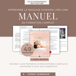 Hawaiian Lomi Lomi Massage Training Booklet in French - eBook with Bonus Technique Video