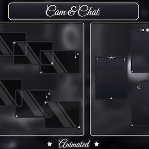 Animated Stream Package Black & White, Witch Desk, Dark Twitch Overlay - Tarrot Cards, Gothic Room, Mystic ... image 3