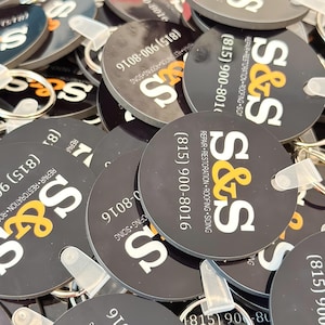 Custom Logo Keychains, Promotional Items, Bulk Corporate Gifts, Custom Keychains, Custom Merch for Your Business, Bulk Business Items