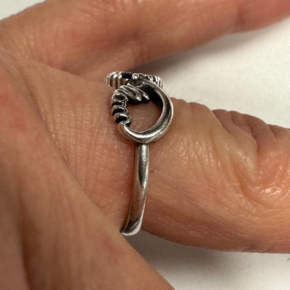 Sterling Silver Infinity Multicolored Stones Ring… - image 3