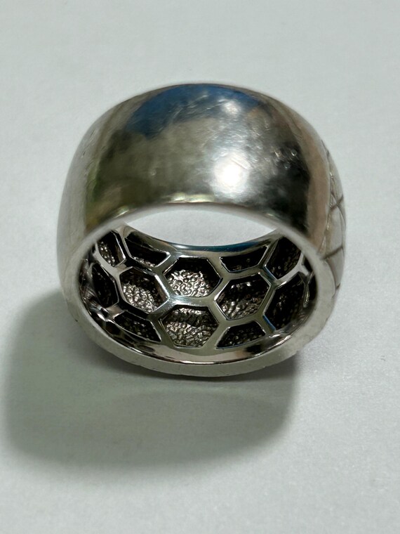 Sterling Silver Breuning Contemporary Design Wide… - image 3