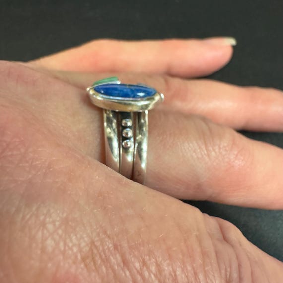 3 Ring Stack Sterling Silver Carolyn Pollack Lapi… - image 6