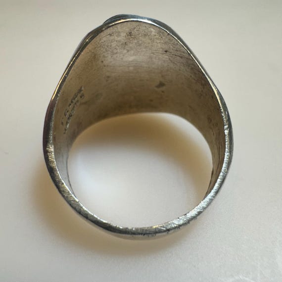 Sterling Silver Malachite Ring - image 5