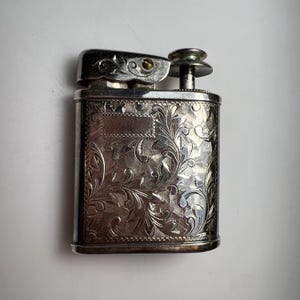 Antique Sterling Silver Rare Victorian Style Pocket Perfume Atomizer with Filigree Design