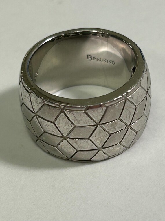 Sterling Silver Breuning Contemporary Design Wide… - image 2