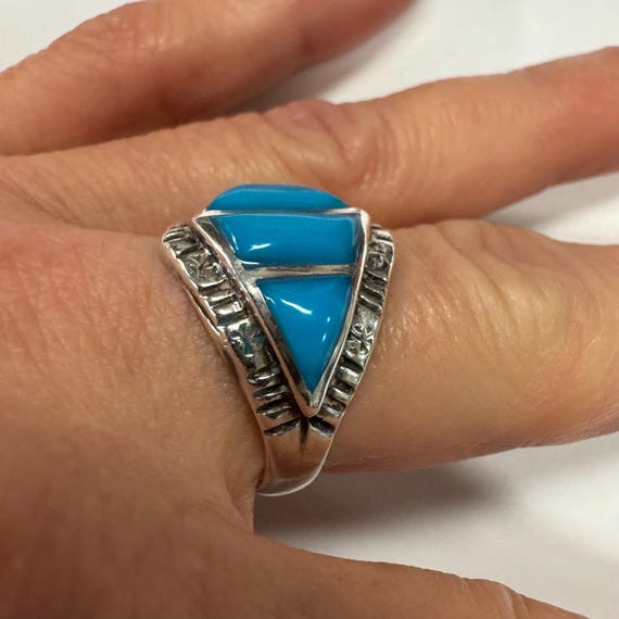 Sterling Silver Turquoise Ring - image 2