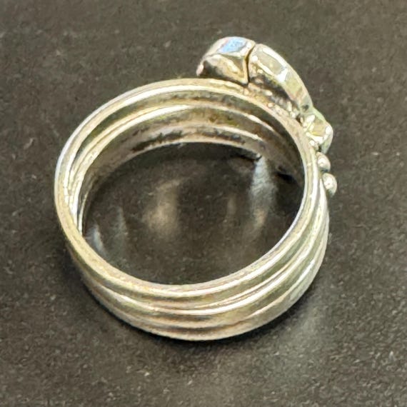 3 Ring Stack Sterling Silver Carolyn Pollack Lapi… - image 2