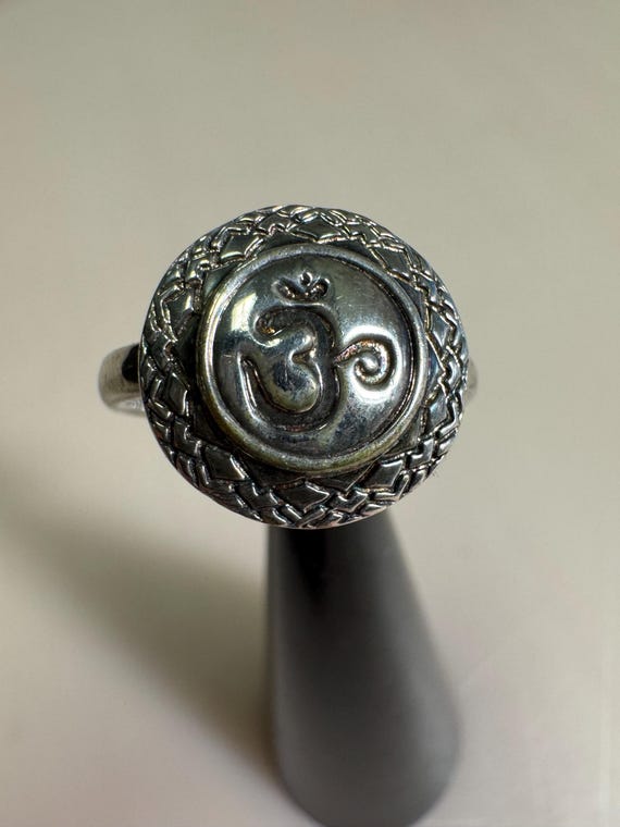 Sterling Silver Ohm Symbol Ring