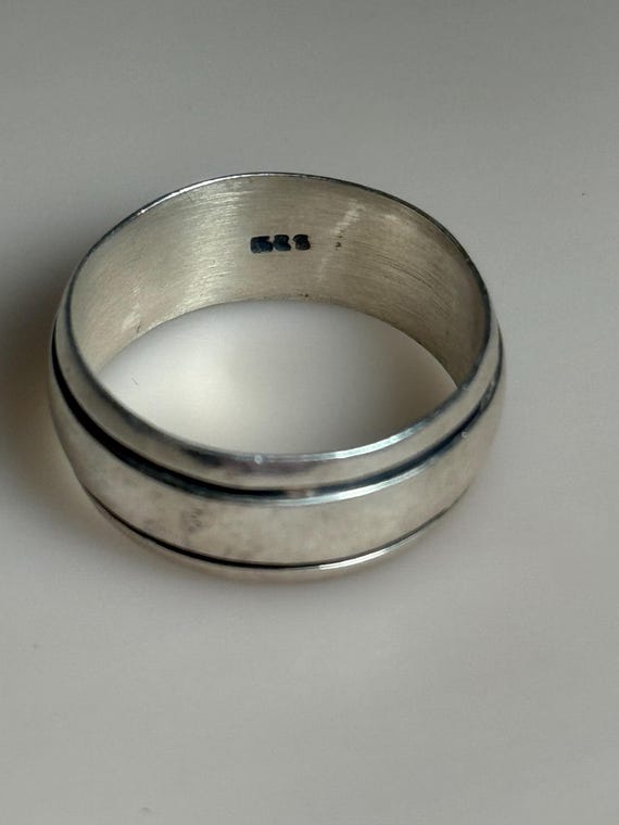 Sterling Silver Beveled Ring - image 2