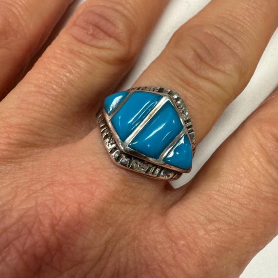 Sterling Silver Turquoise Ring - image 1
