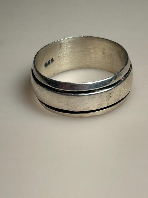 Sterling Silver Beveled Ring - image 5