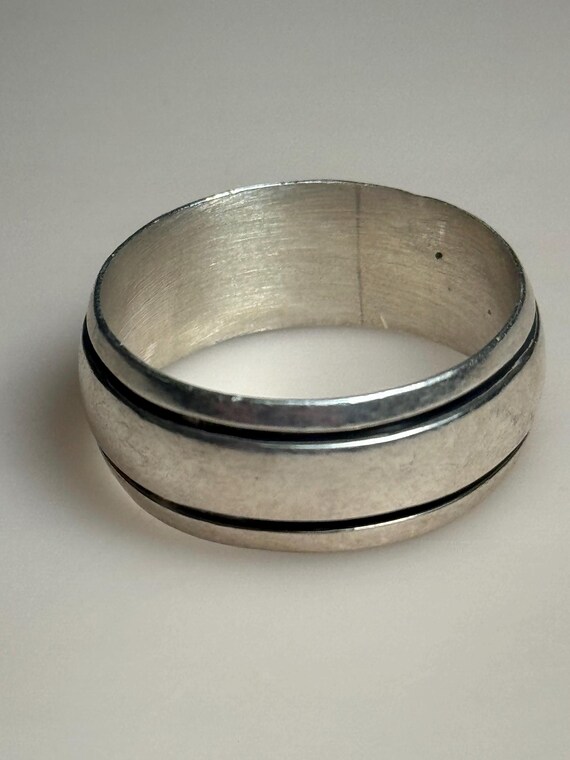 Sterling Silver Beveled Ring - image 3