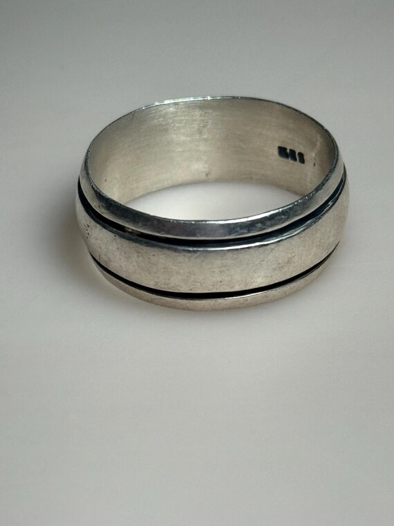 Sterling Silver Beveled Ring - image 4