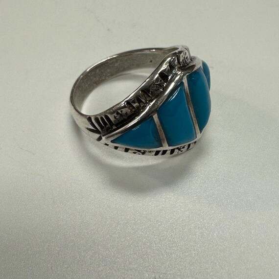 Sterling Silver Turquoise Ring - image 7