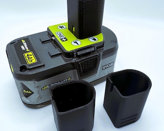 3-Pack Protective Covers for Ryobi 18V ONE+ Batteries, Dust Caps for Battery Terminals, Workshop Safety & Tool Organization Accessory