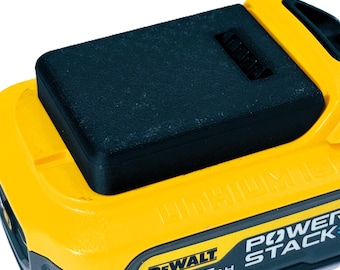 Locking Battery Cover for DeWalt 20V Battery | Protective Terminal Cap | Tool Accessory | Dust Cap | Secure Fit I Workshop Organization