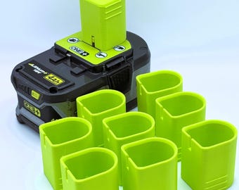 9-Pack Ryobi 18V ONE+ Battery Cover Protective Dust Cap Secure Terminal Protector Power Tool Accessory Workshop Organization Storage