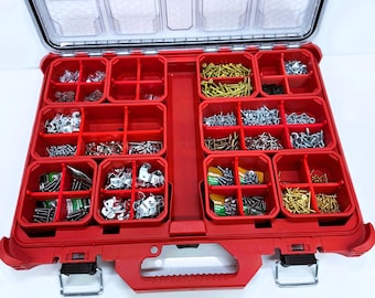 Milwaukee PACKOUT Compact Organizer Bin Dividers 10 Piece Full Set Inserts 8 Small & 2 Large Tool Box Storage Organization