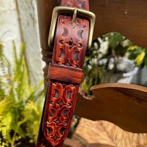 Handmade leather belt